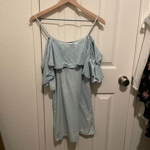 Denim Off-Shoulder Dress